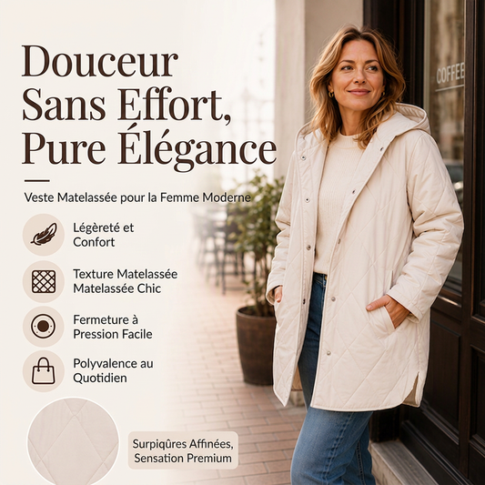 Manteaux à capuche matelassés diamant pour femme, pour l'hiver