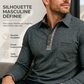 Chemise décontractée à manches longues et col pour homme
