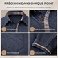 Chemise décontractée à manches longues et col pour homme