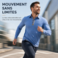 Chemise décontractée à manches longues et col pour homme