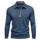 Chemise décontractée à manches longues et col pour homme
