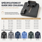Chemise décontractée à manches longues et col pour homme