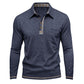 Chemise décontractée à manches longues et col pour homme