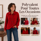 Veste boutonnée diagonale irrégulière pour femme