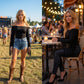 Haut pour femme de style western à épaules dénudées avec manches à franges
