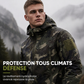 Veste à capuche de camouflage outdoor pour homme