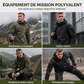 Veste à capuche de camouflage outdoor pour homme