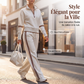 Ensemble de survêtement à demi-zip pour femme