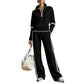 Ensemble de survêtement à demi-zip pour femme