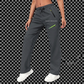 Pantalons de sport décontractés pour femme avec poches zippées