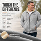 Sweat-shirt à capuche pour homme, avec fermeture éclair sur toute la longueur et doublure en sherpa