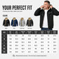 Sweat-shirt à capuche pour homme, avec fermeture éclair sur toute la longueur et doublure en sherpa