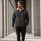 Sweat-shirt à capuche pour homme, avec fermeture éclair sur toute la longueur et doublure en sherpa