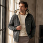 Sweat-shirt à capuche pour homme, avec fermeture éclair sur toute la longueur et doublure en sherpa