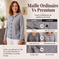 Cardigan à capuche en maille tressée pour femme