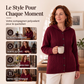 Cardigan à capuche en maille tressée pour femme