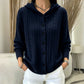 Cardigan à capuche en maille tressée pour femme