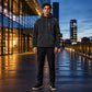 Veste en polaire à capuche zippée pour homme