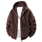 Veste en polaire à capuche zippée pour homme