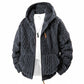 Veste en polaire à capuche zippée pour homme