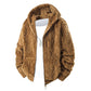 Veste en polaire à capuche zippée pour homme