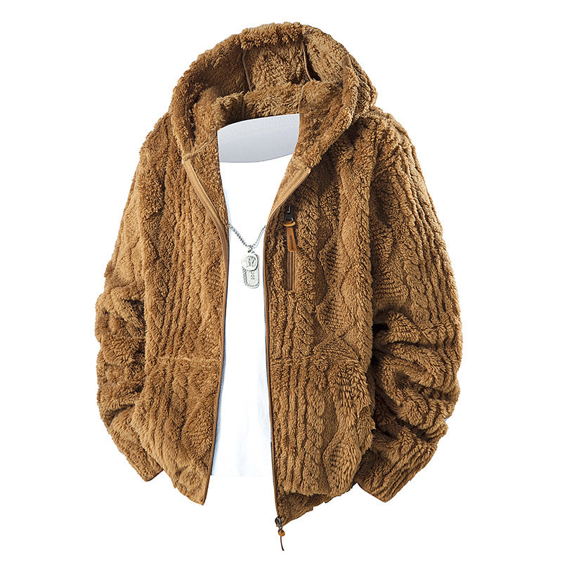 🔥 50% de réduction 🔥Veste en polaire à capuche zippée pour homme