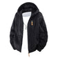 Veste en polaire à capuche zippée pour homme