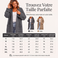 Cardigan long en maille à col ouvert pour femme