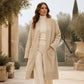 Cardigan long en maille à col ouvert pour femme
