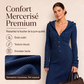Robe longue à capuche en maille côtelée pour femme
