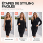 Ensemble robe camisole élégante et veste courte pour femme
