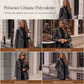 Manteau à capuche chaud à double boutonnage pour femme
