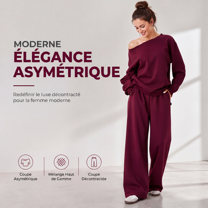 Ensemble 2 pièces sweat-shirt et pantalon de survêtement pour femme