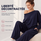 Ensemble 2 pièces sweat-shirt et pantalon de survêtement pour femme