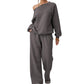 Ensemble 2 pièces sweat-shirt et pantalon de survêtement pour femme