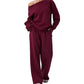 Ensemble 2 pièces sweat-shirt et pantalon de survêtement pour femme