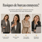 Veste minimaliste à texture unie avec boutons sur le devant