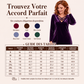Robe mi-longue en velours à col V et entrecroisée pour femmes