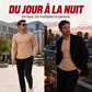 T-shirt à manches longues ajusté côtelé pour homme