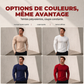T-shirt à manches longues ajusté côtelé pour homme