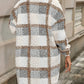 Women’s Casual Classic Plaid Mid-Length Coat