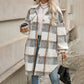 Women’s Casual Classic Plaid Mid-Length Coat