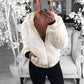 Veste Chaude en Fausse Fourrure avec Poches pour Femmes
