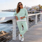 Ensemble sweat et pantalon fausse deux pièces pour femme