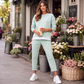 Ensemble sweat et pantalon fausse deux pièces pour femme