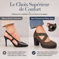 Chaussures Mary Jane à bout rond pour femmes avec brides croisées, talons épais, plateforme et découpes, talons hauts