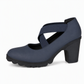 Chaussures Mary Jane à bout rond pour femmes avec brides croisées, talons épais, plateforme et découpes, talons hauts
