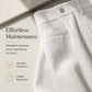 Pantalon large en velours côtelé à taille haute pour femme