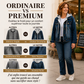 Veste en jean à capuche superposée pour femme, avec doublure chaude