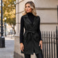 Veste sans manches pour femme en cuir PU élégant